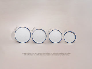 Set Platos Akumal 22 cm, cerámica hecha a mano por C-RAMIK (vista 3)