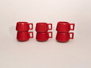 Set Camelia Americano 12 piezas, cerámica hecha a mano por C-RAMIK (vista 3)