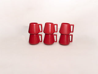 Set Camelia Latte 12 piezas, cerámica hecha a mano por C-RAMIK (vista 3)